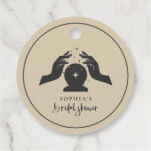 Mystisches Zodiac Tarot Card Celestial Brautparty Geschenkanhänger (Rückseite)