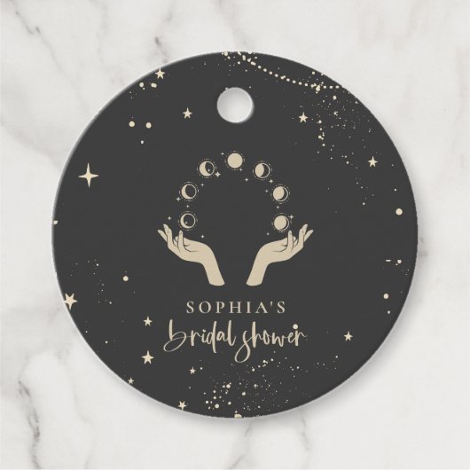 Mystisches Zodiac Tarot Card Celestial Brautparty Geschenkanhänger (Vorderseite)