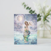 Mysty Mermaid Postcard Postkarte (Stehend Vorderseite)