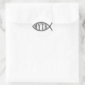 Myth Fish Runder Aufkleber (Tasche)