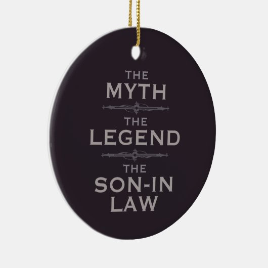 Myth Legend Son-in-Law Keramik Ornament (Rechts)