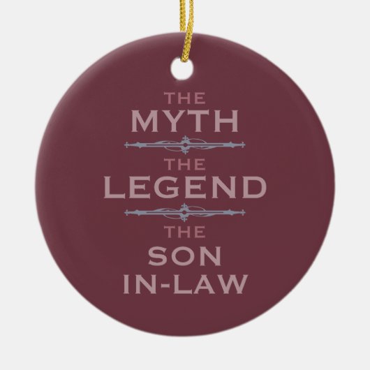 Myth Legend Son-in-Law Keramik Ornament (Vorne)