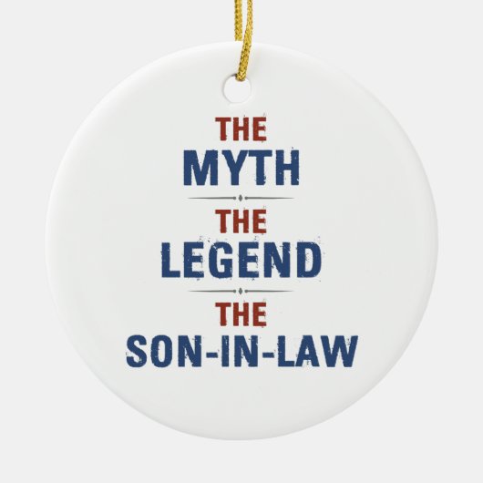 Myth Legend Son-in-Law Keramik Ornament (Vorne)