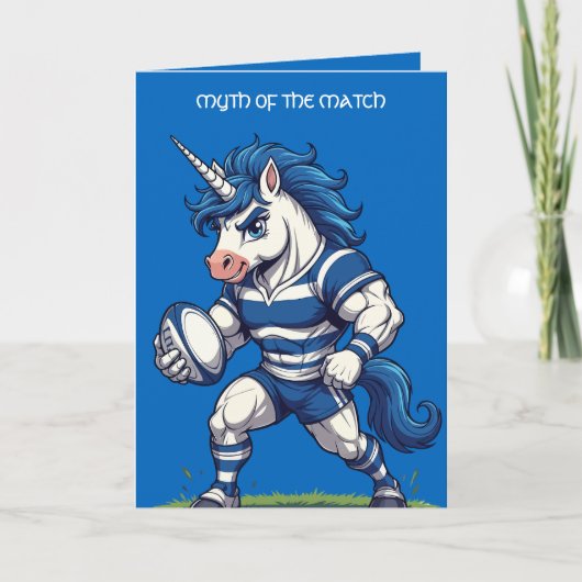 Myth of the Match Scottish Rugby Unicorn Karte (Vorderseite)