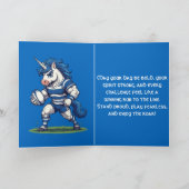 Myth of the Match Scottish Rugby Unicorn Karte (Innenseite)