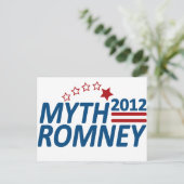 Myth Romney Anti Mitt 2012 Postkarte (Stehend Vorderseite)