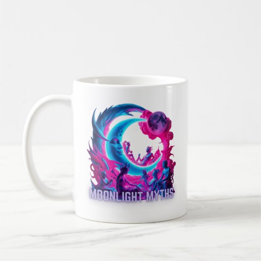 Mythen des Mondlichtes - Neon Kaffeetasse (Links)