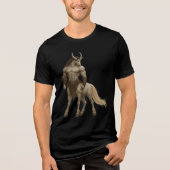 Mythic Centaur Warrior Fantasy Art Tri-Blend Shirt (Vorderseite)