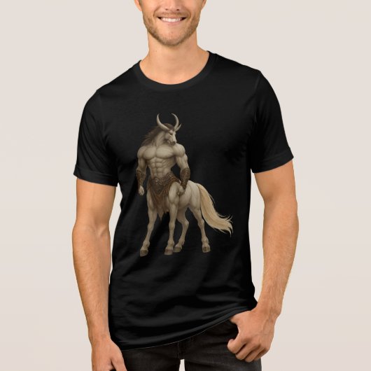 Mythic Centaur Warrior Fantasy Art Tri-Blend Shirt (Vorderseite)