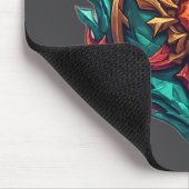 Mythic Dragon Crest Gamer Emblem Mousepad (Ecke)