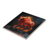 Mythic Fire Bull Fliese (Seite)