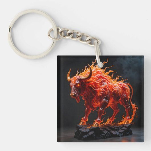 Mythic Fire Bull Schlüsselanhänger (Vorderseite)