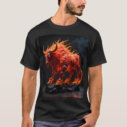 Mythic Fire Bull T-Shirt (Vorderseite)