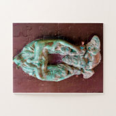 Mythic Guardian | Verdigris Door Knocker Puzzle (Horizontal)