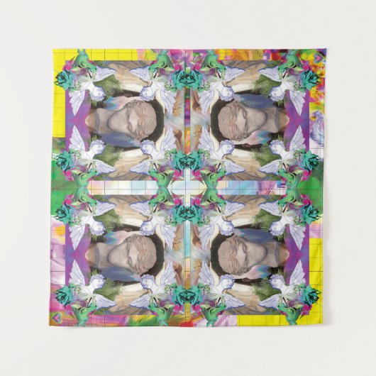 Mythic Mirror Tapestry Wandteppich (Vorderseite (Horizontal))