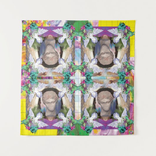 Mythic Mirror Tapestry Wandteppich (Vorderseite)