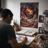 Mythic Realms Clash of Dragons Poster