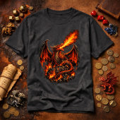 Mythic Realms Fire Dragon Graphic T-Shirt