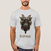 Mythical Bujinkan Samurai Mask Glowing Eyes Tee (Vorderseite)