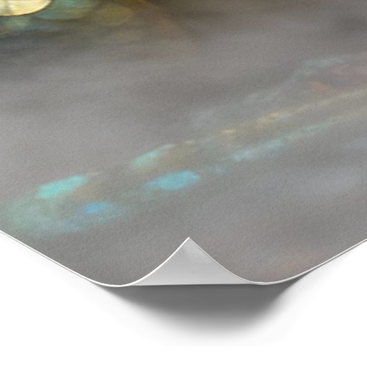 Mythical Cat-Dragon Creatures Surprised Poster (Ecke)