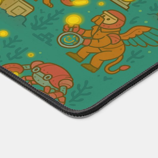 Mythical Crab and Griffin Treasure Seekers  Schreibtischunterlage (Ecke)