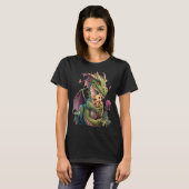 Mythical Creature Fans Dragon Mom Hugging A Child T-Shirt (Vorne ganz)