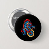 Mythical Creatures China New Year Chinese New Year Button (Vorne & Hinten)