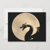 Mythical Dragon Celebration of Life Card Einladung (Rückseite)