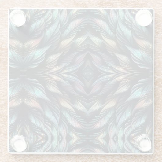 Mythical Feathers Glasuntersetzer (Rückseite)