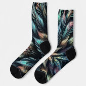 Mythical Feathers Socken (Linkes Detail)