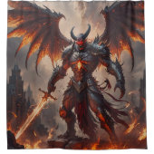 Mythical Fiery Demon Duschvorhang (Vorderseite)