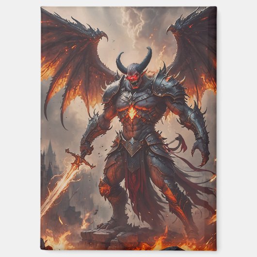 Mythical Fiery Demon Magnet (Vorderseite)
