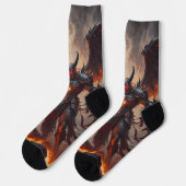 Mythical Fiery Demon Socken (Linkes Detail)