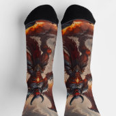 Mythical Fiery Demon Socken (Oben)