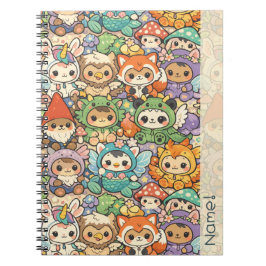 Mythical Friends Parade | Cute Pastel Magic Custom Notizblock