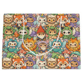 Mythical Friends Parade | Cute Pastel Magic Große Geschenktüte (Vorderseite)