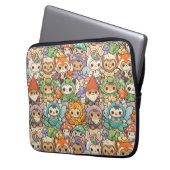 Mythical Friends Parade | Cute Pastel Magic Laptopschutzhülle (Vorderseite Links)