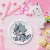 Mythical Little Dinosaur Baby Dusche Pappteller (Party)
