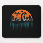 Mythical Loch Ness Bigfoot Mothman Aliens Funny Cr Mousepad (Vorne)