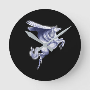 Mythical Pegasus Runde Wanduhr