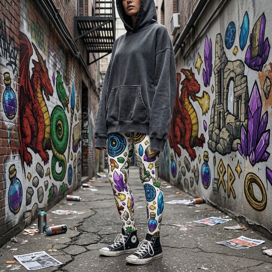 Mythical Realms Pattern Leggings