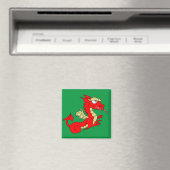 Mythical Red Wyvern Magnet (In Situ (Geschirrspüler))