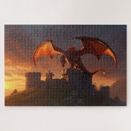 Mythical Welsh Dragon Jigsaw Puzzle (Horizontal)