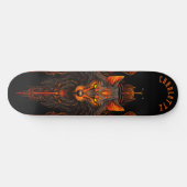 Mythical Werewolf Tribal Patterns Dark Fantasy Skateboard (Horizontal)