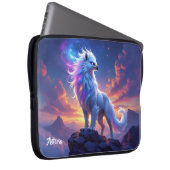 Mythical White Griffin on Top of the World Laptopschutzhülle (Vorne Rechts)
