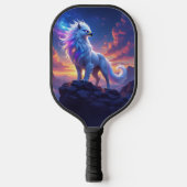 Mythical White Griffin on Top of the World Pickleball Schläger (Vorderseite)