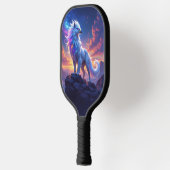 Mythical White Griffin on Top of the World Pickleball Schläger (Links)