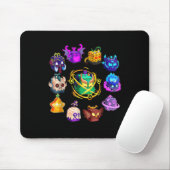 Mythicales-Fruchtrunde des Blox zum Geburtstag Mousepad (Mit Mouse)