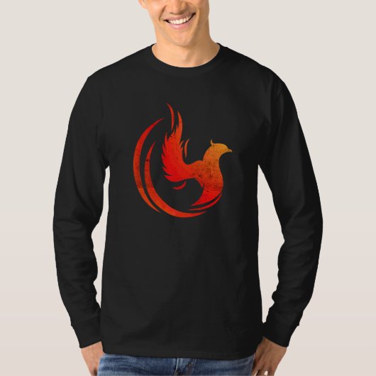 Mythisch wachsende Firebird Phoenix Bird Inspirati T-Shirt (Vorderseite)