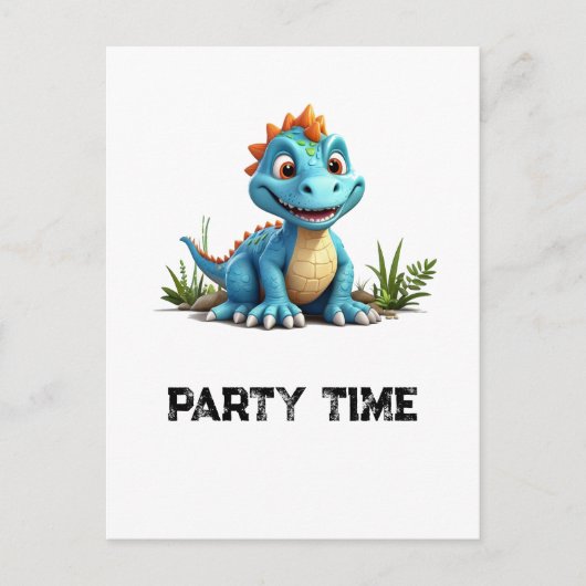 *~* Mythische AP48 FOTO Albern Dragon Dino Cartoon Postkarte (Vorderseite)